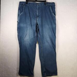 Carhartt FR Carpenter Jeans 42x32 CAT2 Arc Rated Denim Utility Workwear Distress